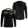 Maillot Pêche Le Saumon Vert Fluo Homme Personnalisé - Long Sleeves Homme