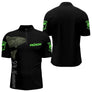 Maillot Pêche Le Saumon Vert Fluo Homme Personnalisé - Polo Zippe Homme