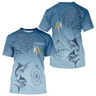 Maillot Pêche Mer Bleu Marlin Personnalisé - Cadeau Homme - T-Shirt Homme