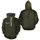 Maillot Pêche Mer Vert Azur - Motif Filet Personnalisé - Homme Hoodie 