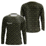 Maillot Pêche Mer Vert Azur - Motif Filet Personnalisé - Homme Long Hoodie 