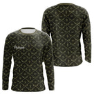 Maillot Pêche Mer Vert Azur - Motif Filet Personnalisé - Homme Long Hoodie 