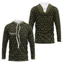 Maillot Pêche Mer Vert Azur - Motif Filet Personnalisé - Homme Long Sleeves Hoodie 