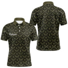 Maillot Pêche Mer Vert Azur - Motif Filet Personnalisé - Homme Polo 