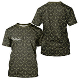 Maillot Pêche Mer Vert Azur - Motif Filet Personnalisé - Homme T-Shirt 