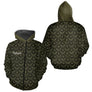 Maillot Pêche Mer Vert Azur - Motif Filet Personnalisé - Homme Zippé Hoodie