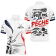 Maillot Pêche Personnalisé Blanc - J'peux Pas J'ai Pêche - Polo Homme