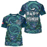 Maillot Pêche Personnalisé Bleu - Papy Pêcheur Passionnés - T-Shirt Homme