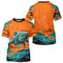 Maillot Pêche Personnalisé Orange Bleu - Club Homme - T-Shirt Homme