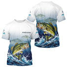 Maillot Pêche Prénom Personnalisable - Carnassier & Bass Bleu - T-Shirt Homme