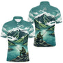 Maillot Pêche Vert Montagne Personnalisé - Homme Prénom- Polo Homme