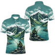 Maillot Pêche Vert Montagne Personnalisé - Homme Prénom- Polo Homme