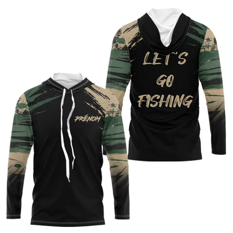Maillot Pêcheur Camouflage Kaki - Homme Personnalisé - Long Sleeves Hoodie Homme