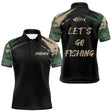 Maillot Pêcheur Camouflage Kaki - Homme Personnalisé - Polo Homme