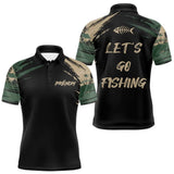 Maillot Pêcheur Camouflage Kaki - Homme Personnalisé - Polo Homme