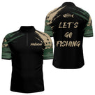 Maillot Pêcheur Camouflage Kaki - Homme Personnalisé - Polo Zippé Homme