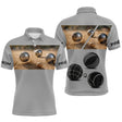 Maillot Pétanque Personnalisé - Bouliste Gris Imprimé - Polo Homme