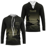 Maillot Papy Pêcheur Personnalisé - Gris Kaki - Long Sleeves Hoodie Homme