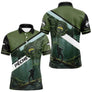 Maillot de Pêche Spécial Carpiste - Vert Kaki Homme Passion - Polo Homme