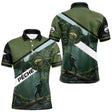 Maillot de Pêche Spécial Carpiste - Vert Kaki Homme Passion - Polo Homme