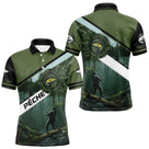 Maillot de Pêche Spécial Carpiste - Vert Kaki Homme Passion - Polo Homme