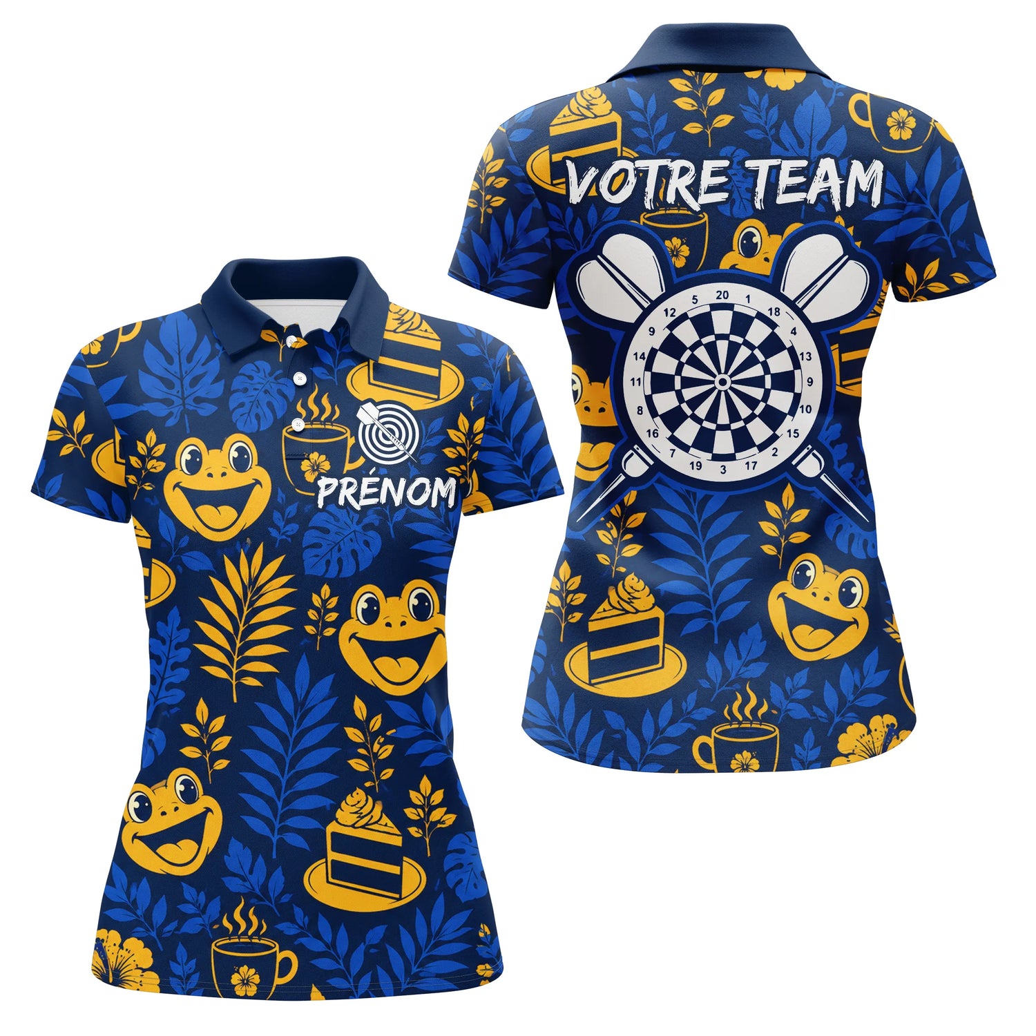 Maillot Équipe Fléchettes -  Ludiques Vacances Personnalisé - Polo Femme