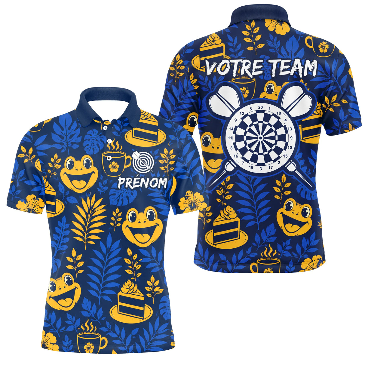 Maillot Équipe Fléchettes -  Ludiques Vacances Personnalisé - Polo Homme