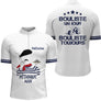 Polo Blanc Bouliste Un Jour Pétanque - Homme Femme Sur Mesure - Polo Zippé Homme