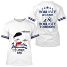 Polo Blanc Bouliste Un Jour Pétanque - Homme Femme Sur Mesure - T-Shirt Homme