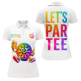 Polo Blanc Fléchettes Cartoon - Let's Par Tee Personnalisé - Polo Femme