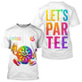 Polo Blanc Fléchettes Cartoon - Let's Par Tee Personnalisé - T-Shirt Homme