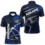 Polo Bouliste Bleu Personnalisable - Équipe Homme Femme - Polo Homme