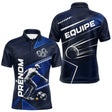 Polo Bouliste Bleu Personnalisable - Équipe Homme Femme - Polo Homme