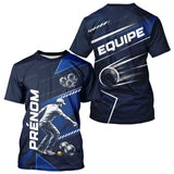 Polo Bouliste Bleu Personnalisable - Équipe Homme Femme - T-Shirt Homme