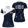 Polo Bouliste Pétanque Homme Femme - Bleu Marine - Polo Femme