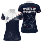 Polo Bouliste Pétanque Homme Femme - Bleu Marine - Polo Femme