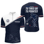 Polo Bouliste Pétanque Homme Femme - Bleu Marine - Polo Zippé Homme