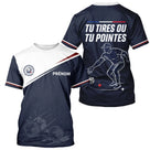 Polo Bouliste Pétanque Homme Femme - Bleu Marine - T-Shirt Homme