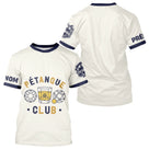 Polo Cadeau Bouliste Personnalisé - Crème & Bleu Passionnés - T-Shirt Homme