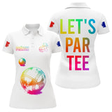 Polo Cadeau Pétanque Boules - Passion Blanc Multicolore - Polo Femme