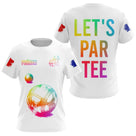 Polo Cadeau Pétanque Boules - Passion Blanc Multicolore - T-Shirt Femme