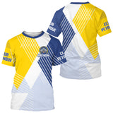 Polo Cadeau Pétanque Customization - Boules Bleu & Jaune - T-Shirt Homme