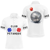 Polo Cadeau Pétanque Homme Femme - Français Bleu Blanc - Polo Homme