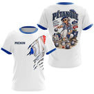 Polo Cadeau Pétanque Homme Femme - Passion Drapeau Français - T-Shirt Femme