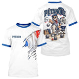 Polo Cadeau Pétanque Homme Femme - Passion Drapeau Français - T-Shirt Homme