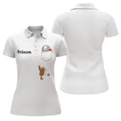 Polo Cadeau Pétanque Personnalisé Prénom - Style Unique Blanc - Polo Femme