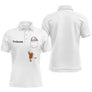 Polo Cadeau Pétanque Personnalisé Prénom - Style Unique Blanc - Polo Homme