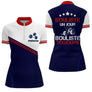 Polo Cadeau Pétanque Tricolore - Design Bouliste Toujours - Polo Zippé Femme