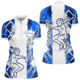 Polo Cadeau Pétanque – Élégance Performance Boulodrome - Polo Zippé Femme