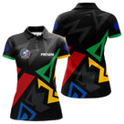 Polo Cadeau Pétanqueur Homme Femme - Équipe Noir Multicolore - Polo Femme